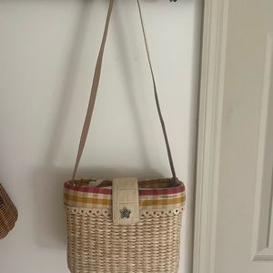 Vintage Brighton straw handbag
